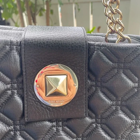 Kate Spade Black Quilted Shoulder Bag - Picture 5 of 6
